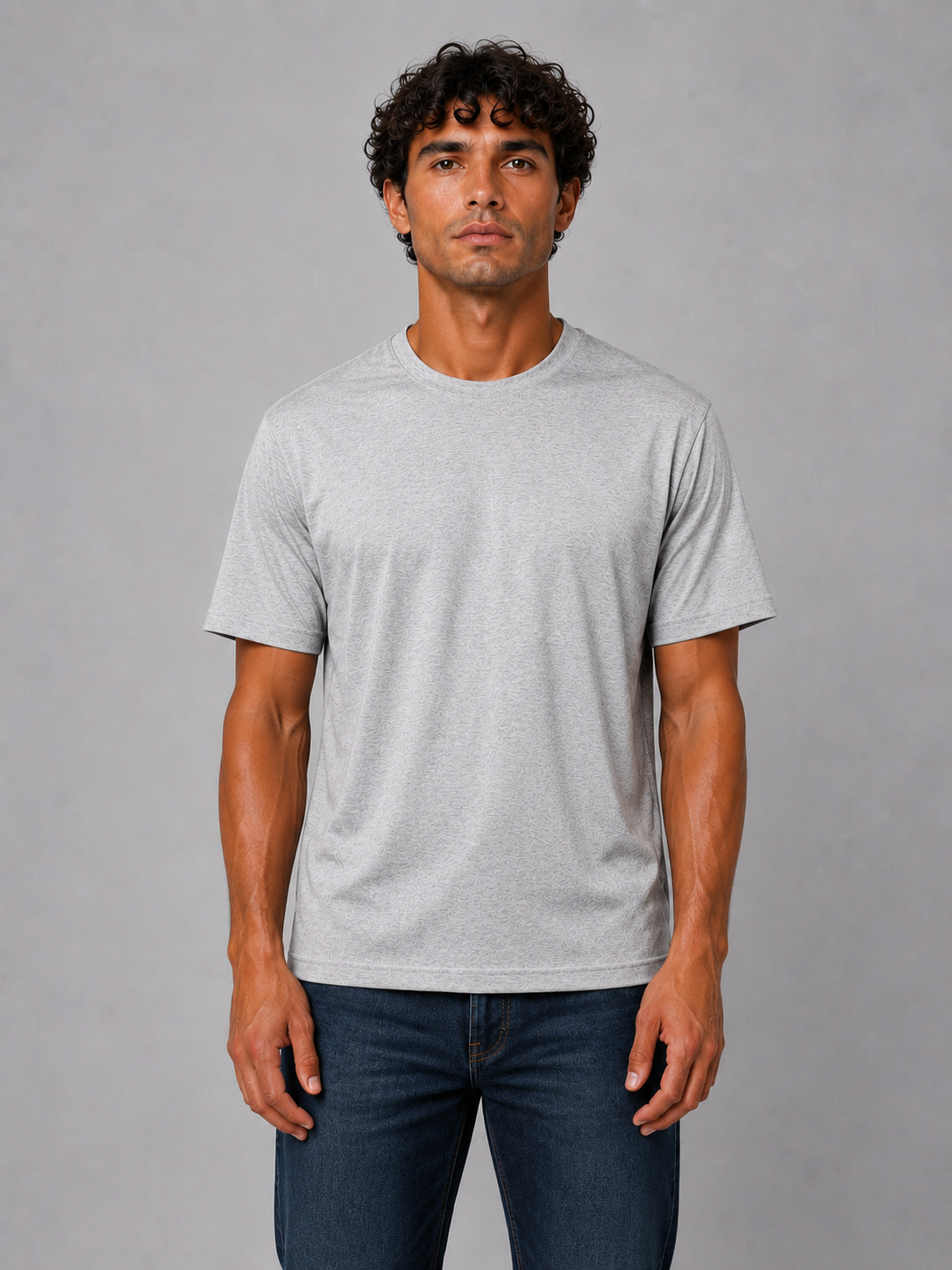 Marl Grey Mercerised 2.0 Luxury Tshirt