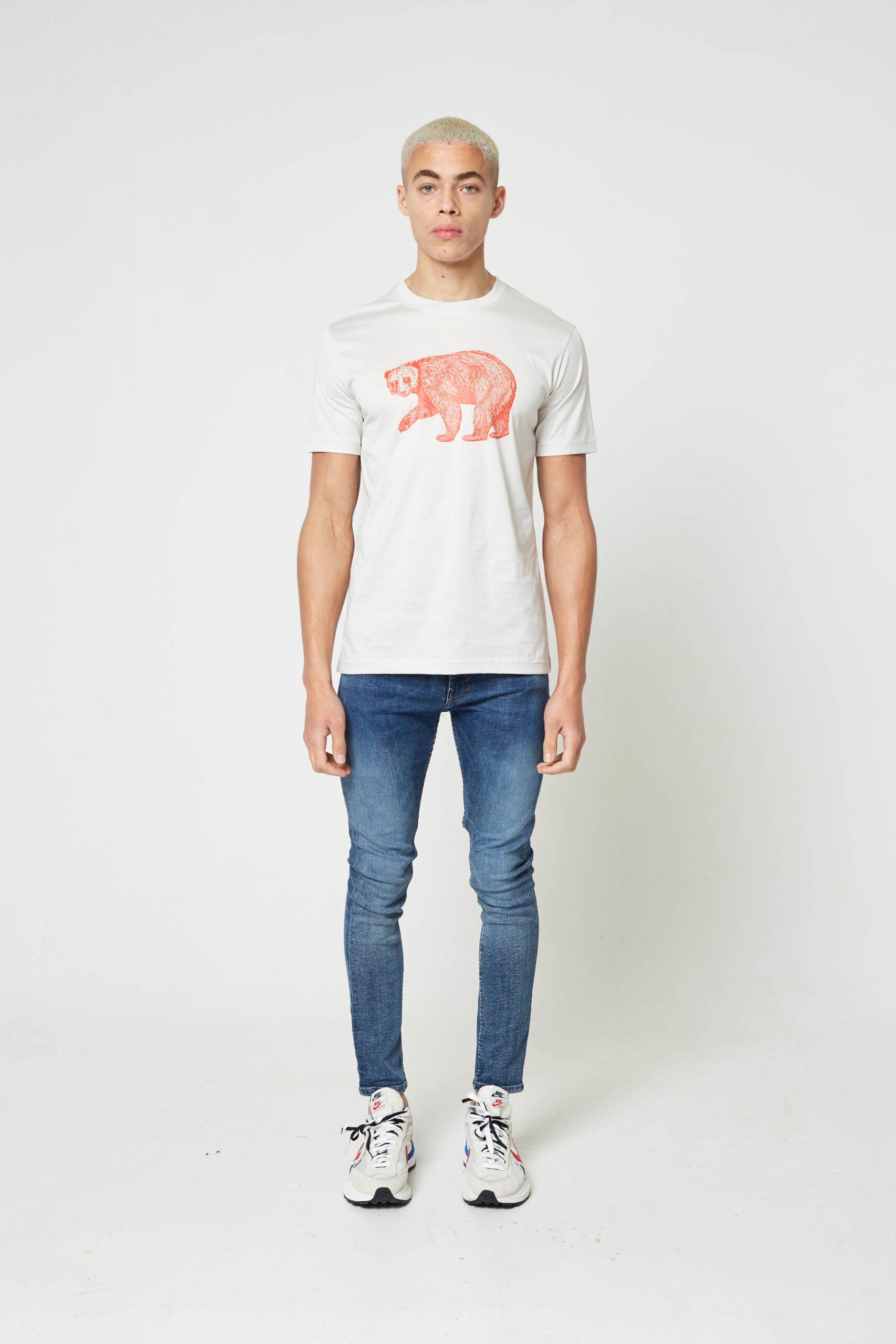 Off Grey Bear Luxury Tshirt
