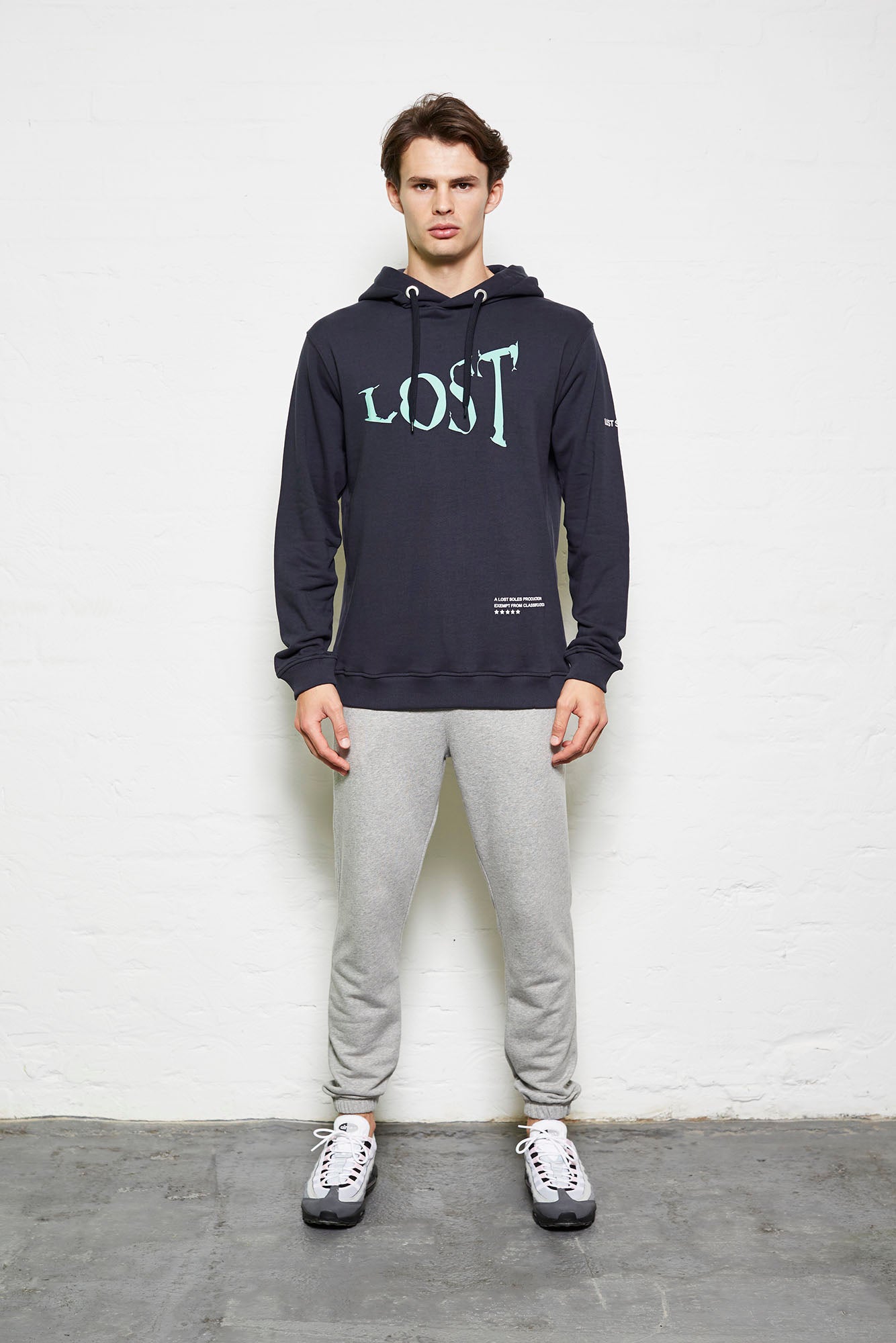Navy Lost House Oversized Hoody