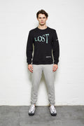 Black Lost House Oversized Jumper