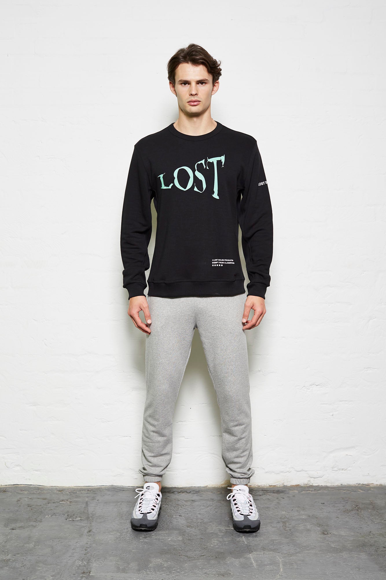 Black Lost House Oversized Jumper
