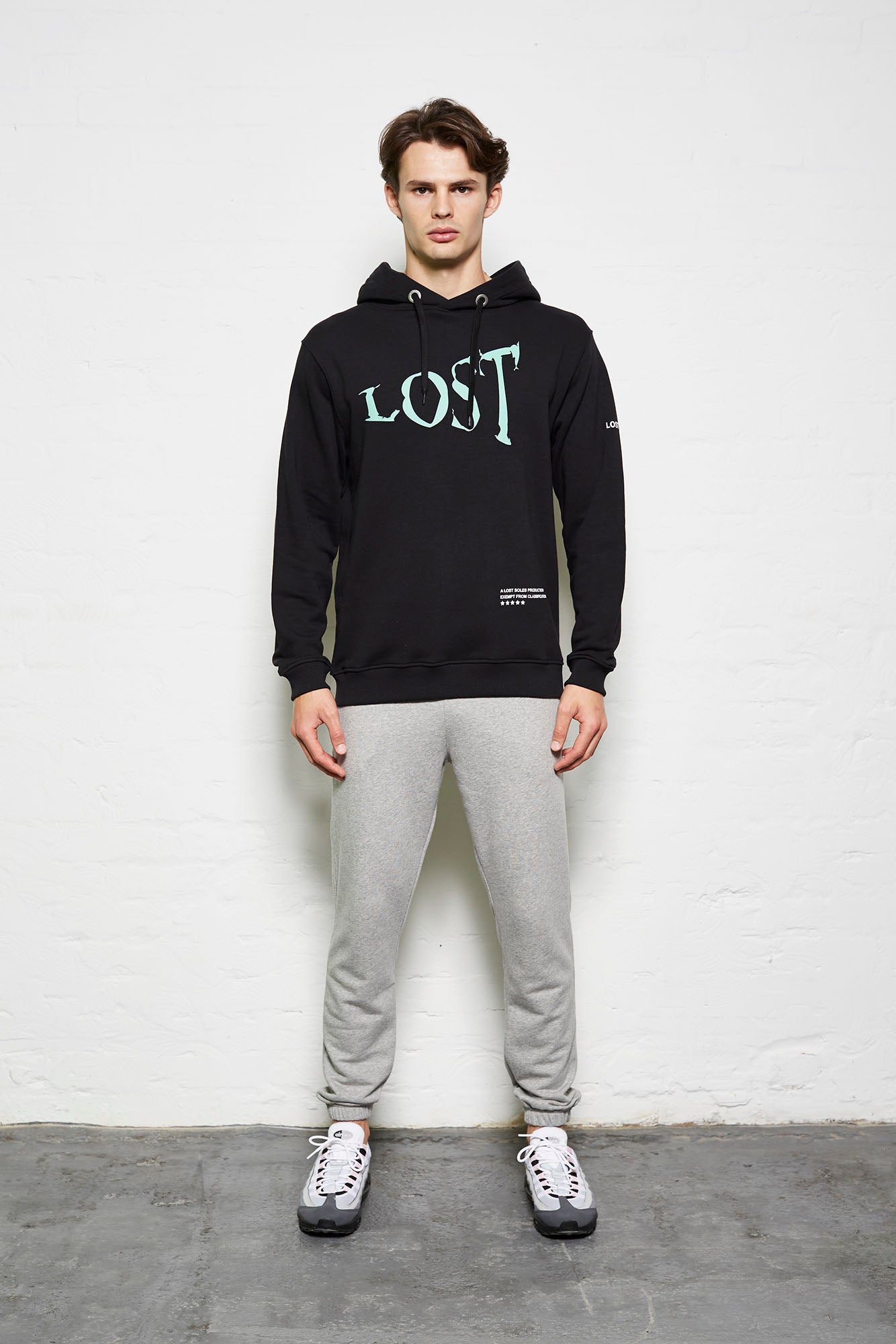 Black Lost House Oversized Hoody