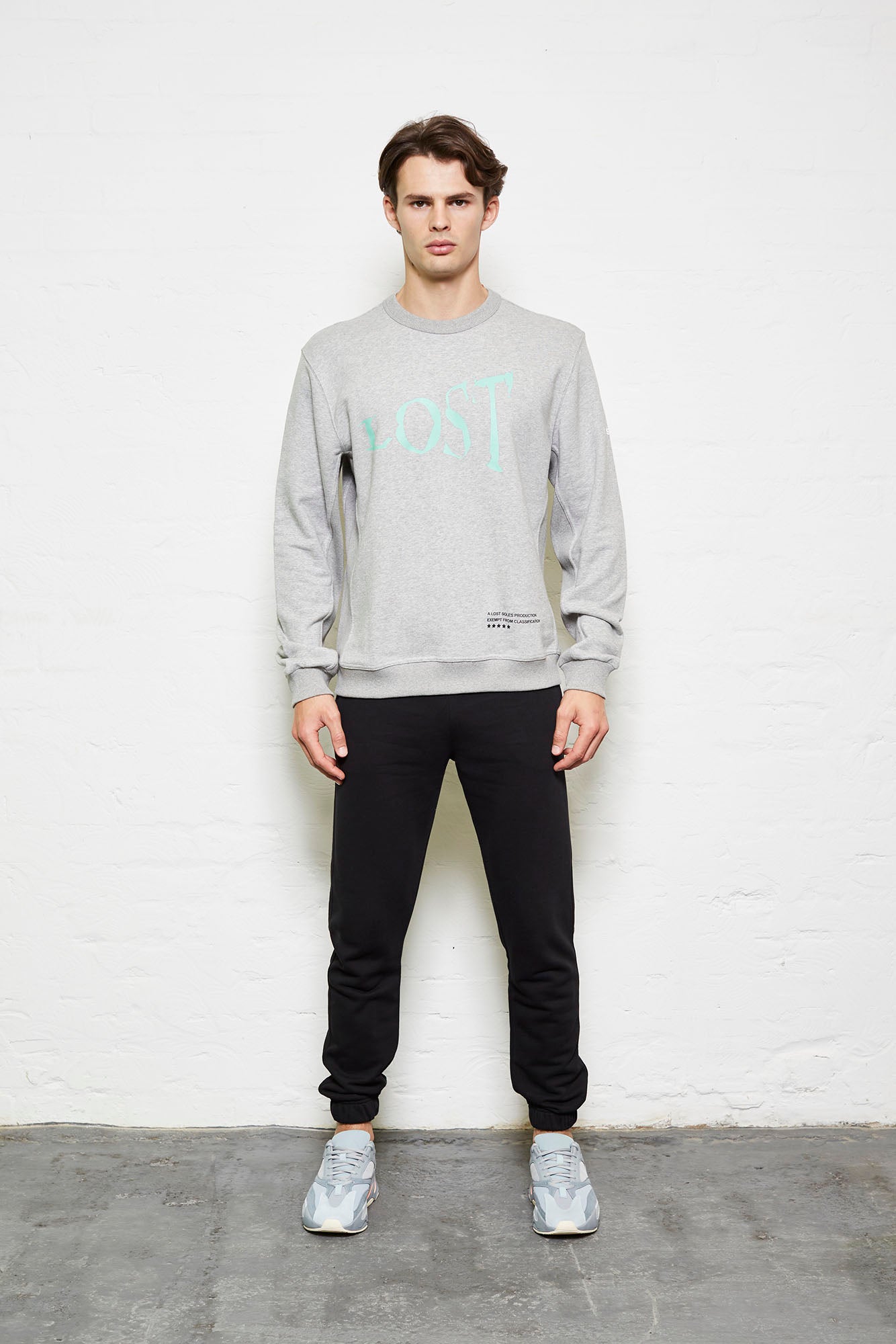 Grey Lost House Oversized Jumper