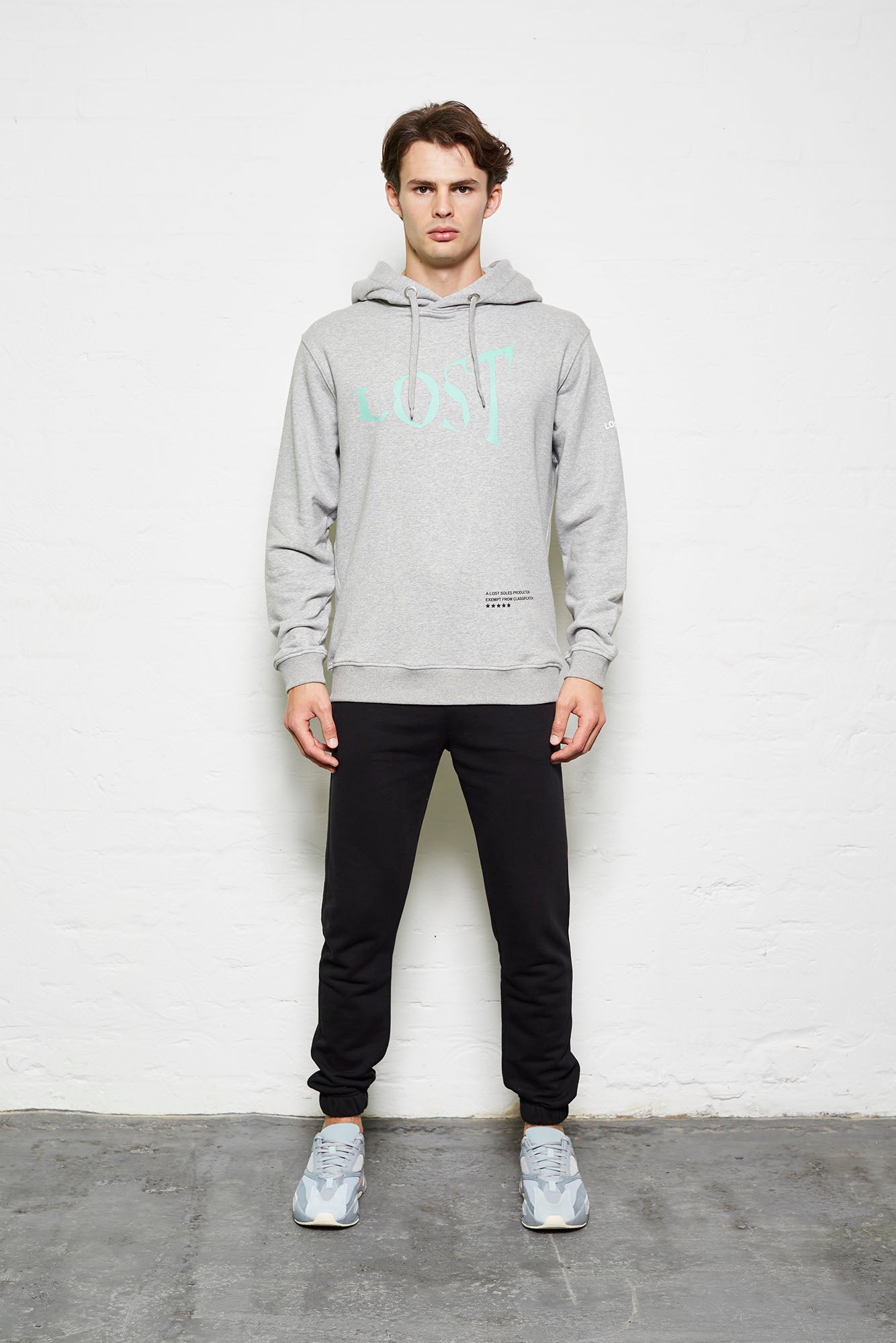 Grey Lost House Oversized Hoody