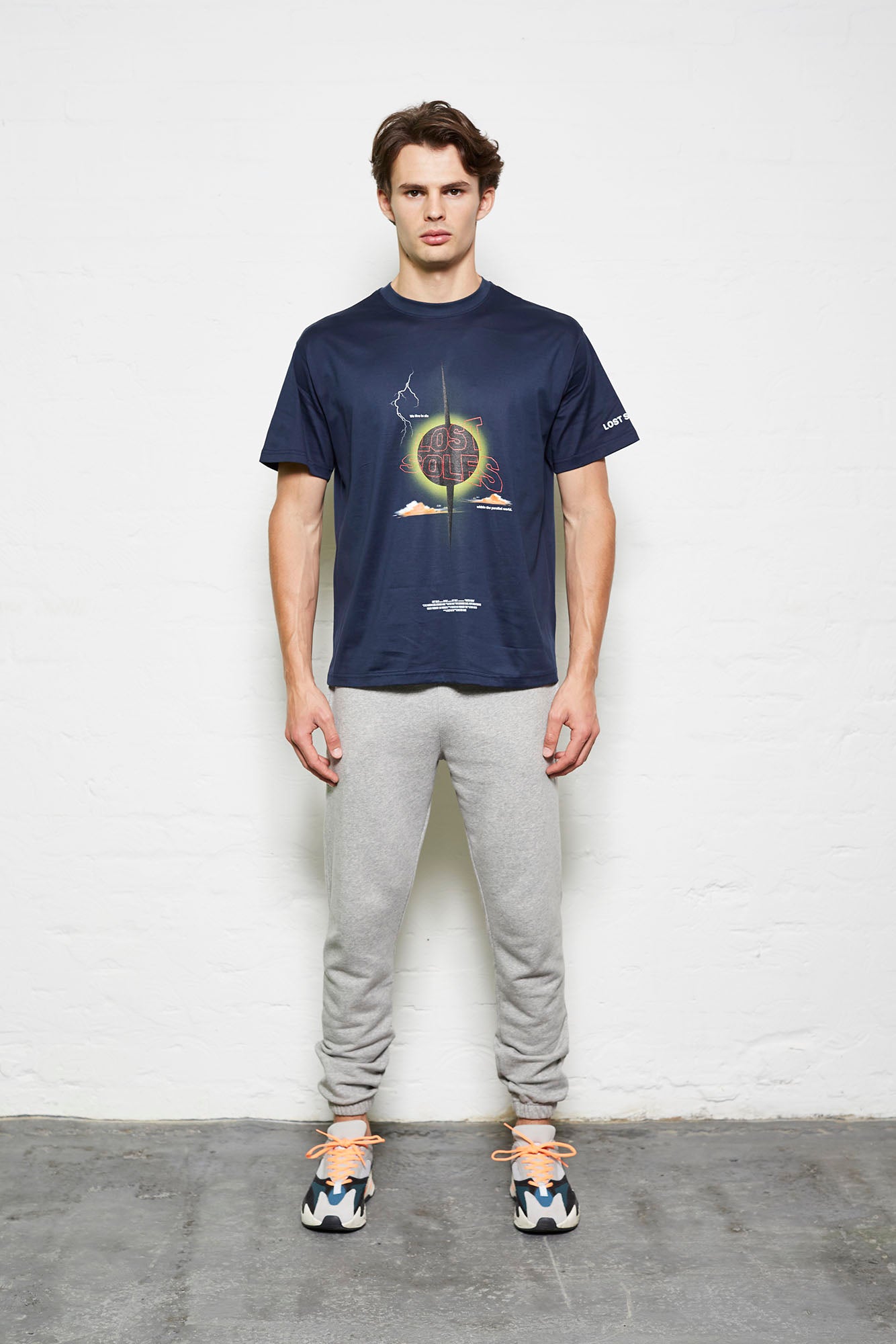 Navy Live in Sin Oversized Tshirt