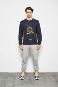 Navy Live in Sin Oversized Jumper
