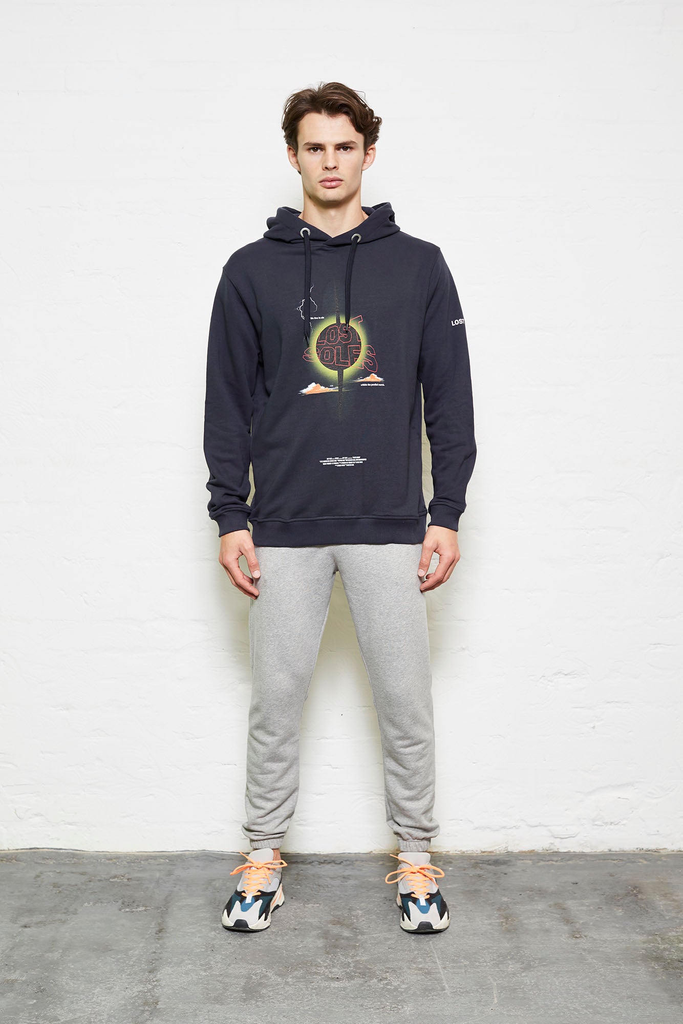 Navy Live in Sin Oversized Hoody