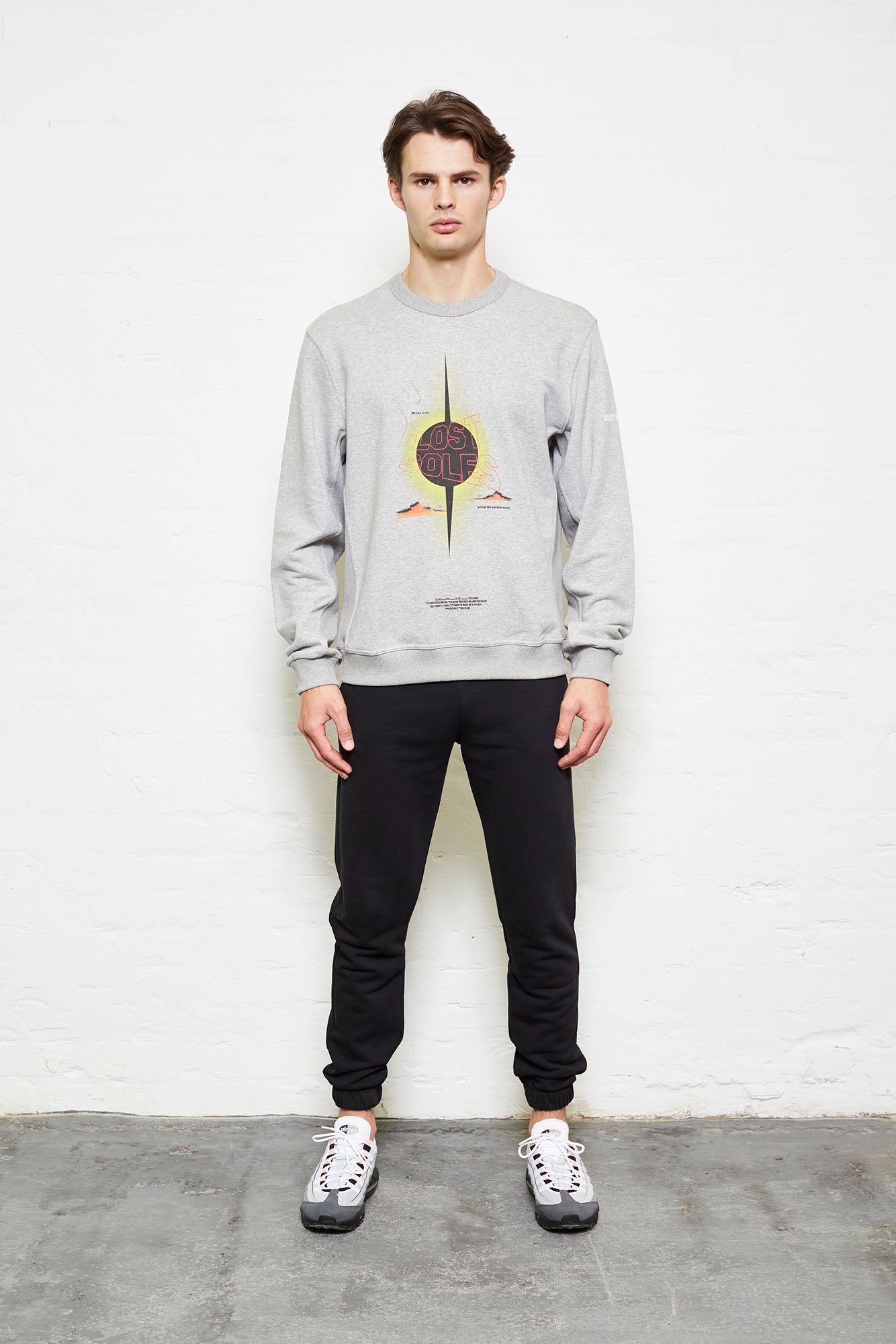 Grey Live in Sin Oversized Jumper