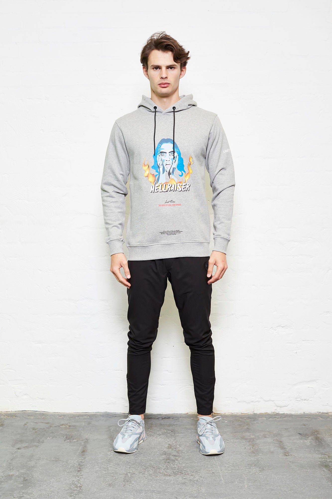 Grey Hellraiser Luxury Hoody