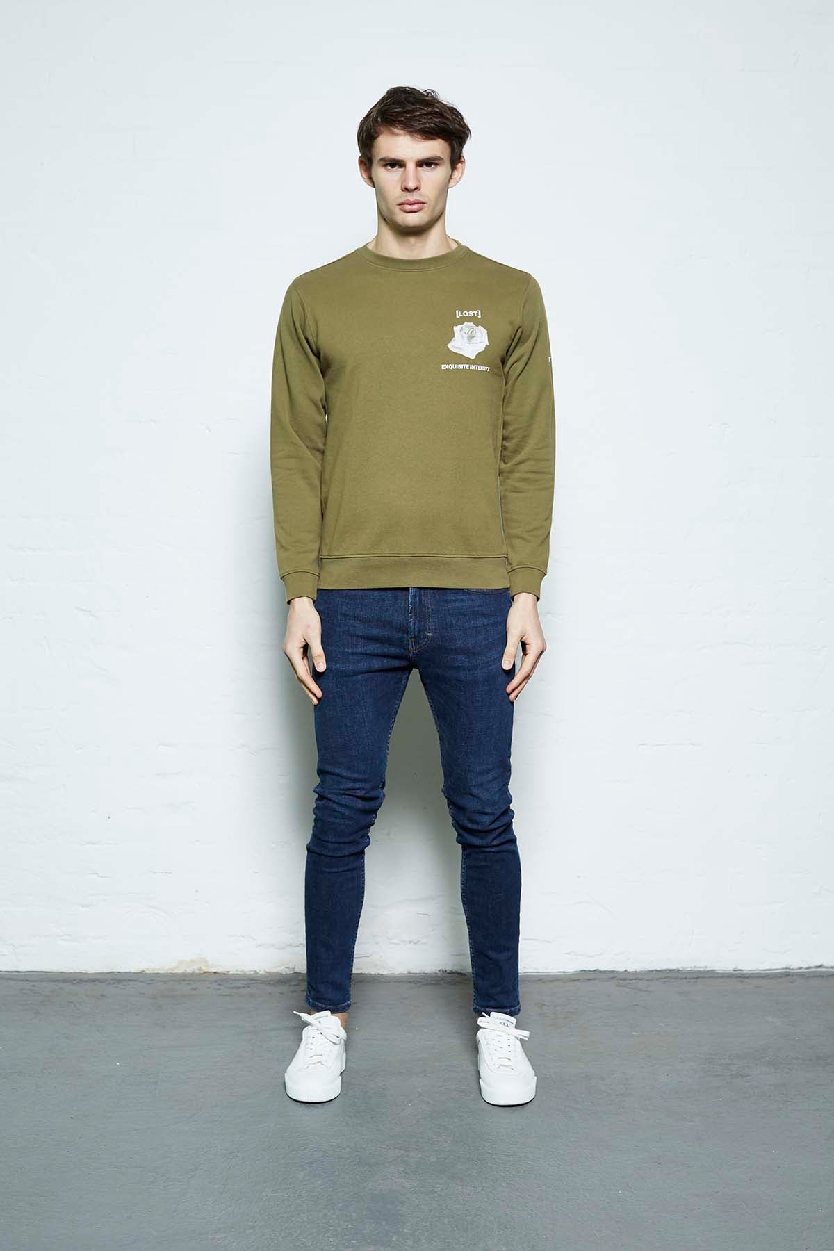 Rebirth Sweatshirt Khaki (Back Print)