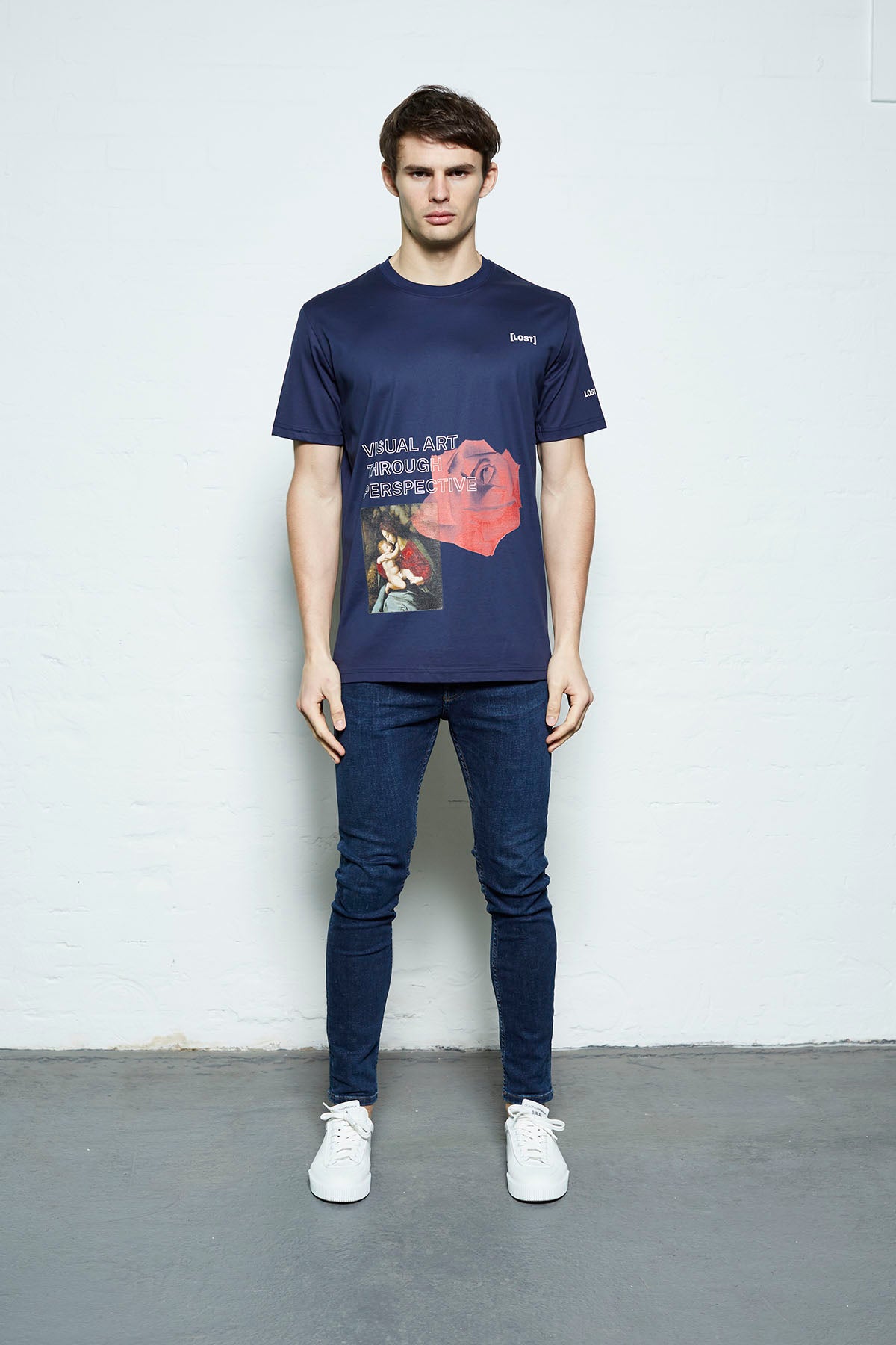 Visual Art Through Perspective Navy Tshirt