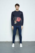 Visual Art Through Perspective Jumper Navy