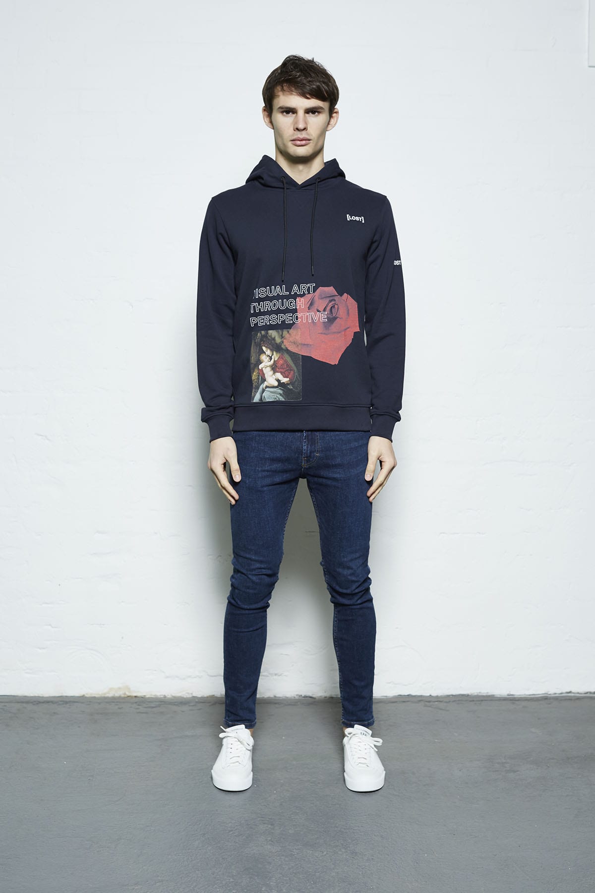Visual Art Through Perspective Hoody Navy