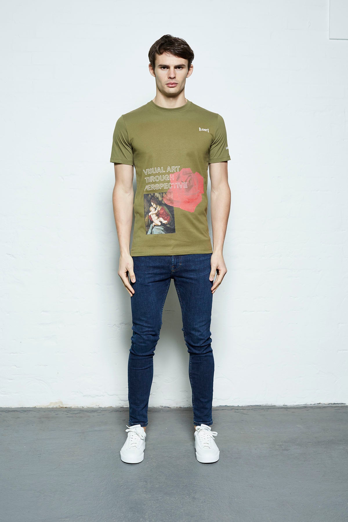 Visual Art Through Perspective Khaki Tshirt