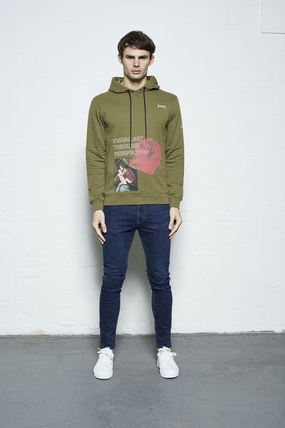 Visual Art Through Perspective Hoody Khaki