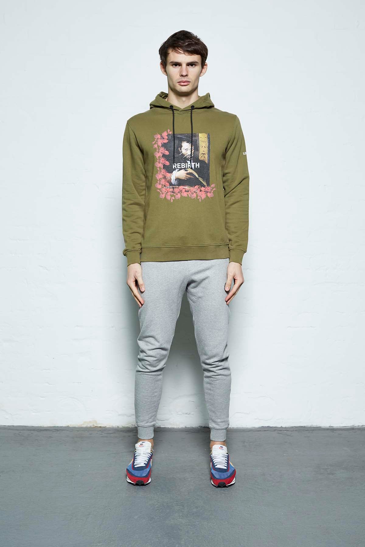 Rebirth Hoody Khaki (Portrait)