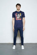 Rebirth Tshirt Navy (Portrait)