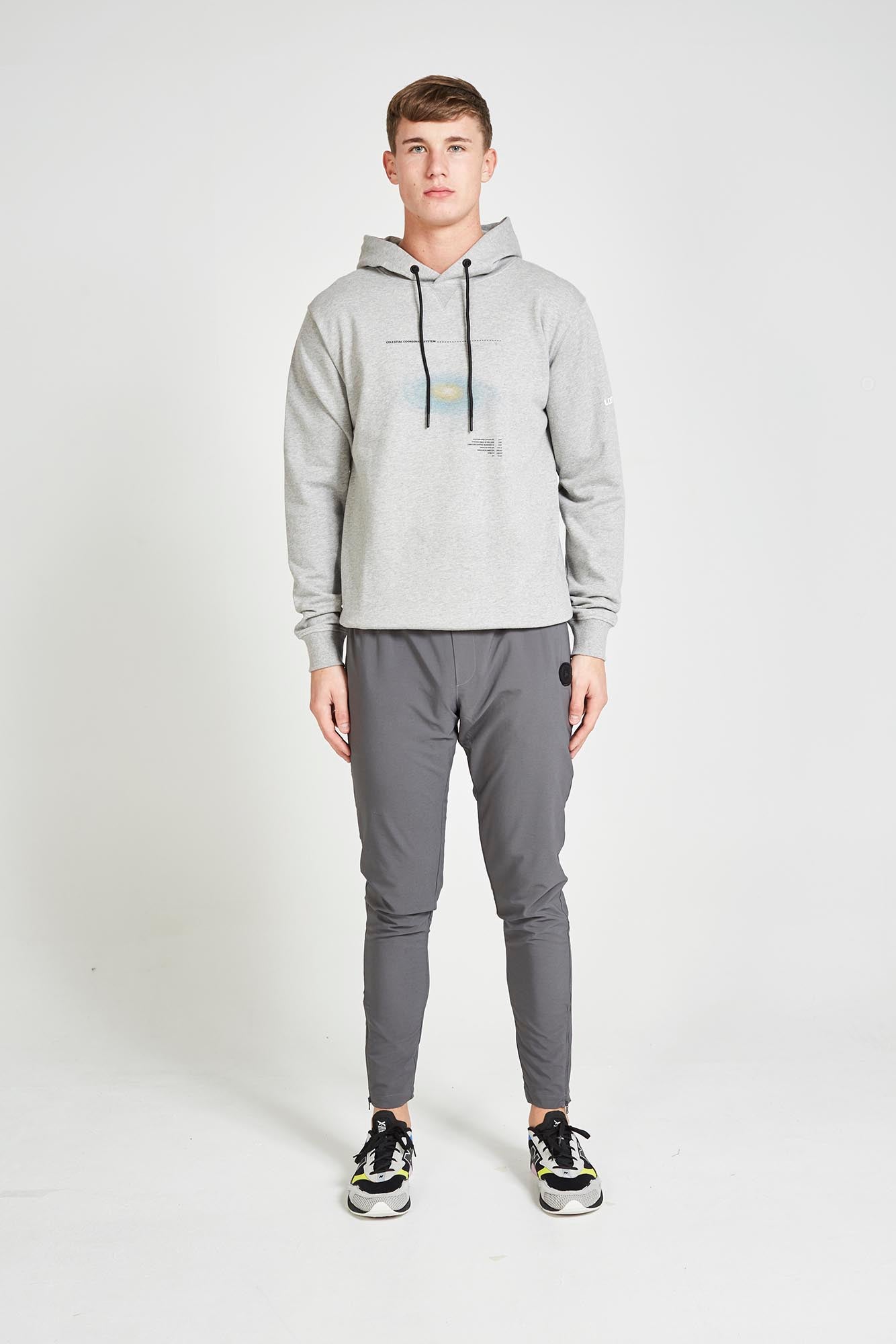 Grey Fundamental Plane Luxury Hoody