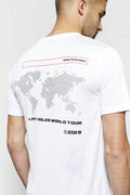 Open Your Mind Back Print White TShirt