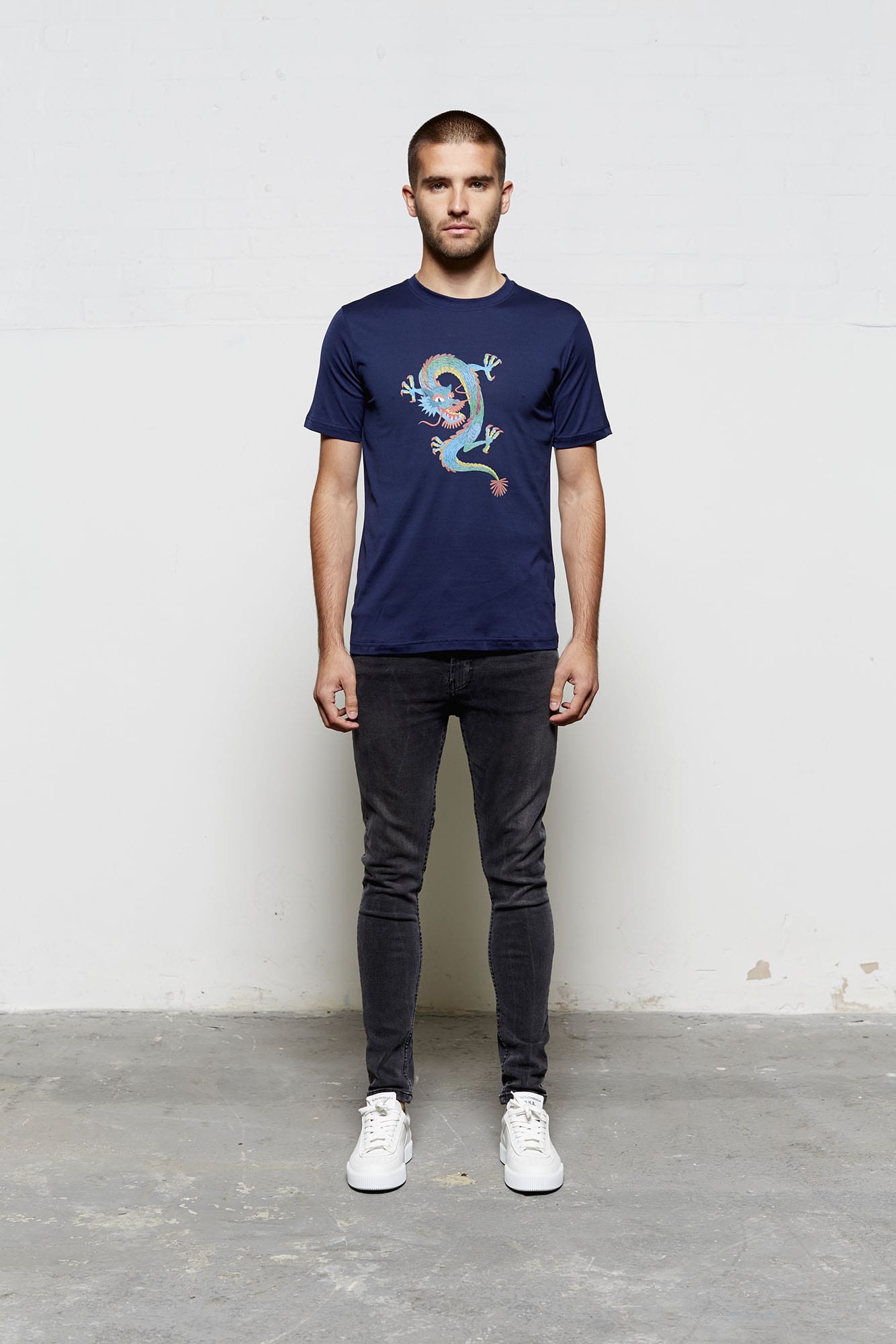 Navy Luxury Dragon 2.0 TShirt