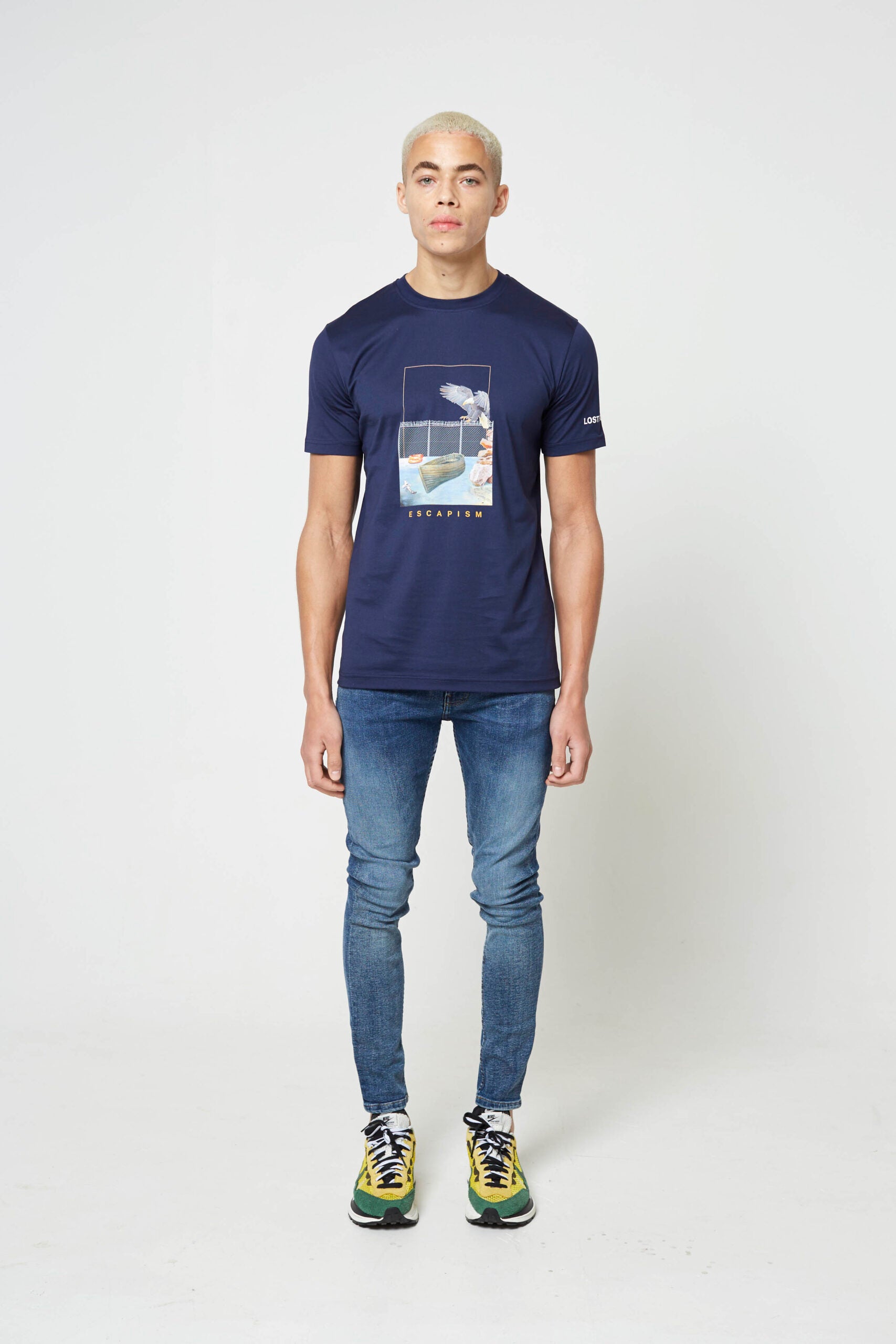 Navy Escapism Luxury Tshirt