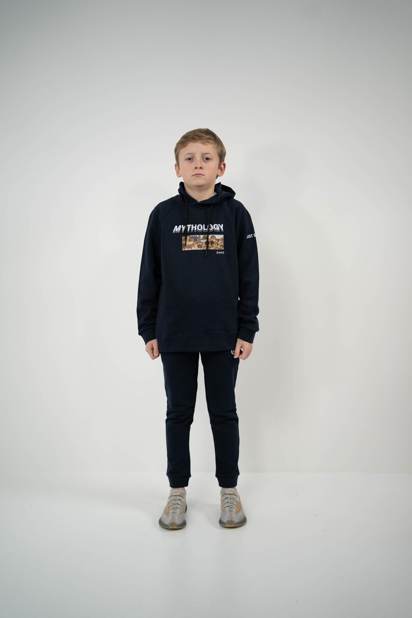 Kids Navy Mythology Hoodie