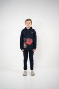Kids Navy Visual Art Hoodie