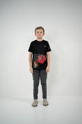 Kids Black Visual Art Tshirt