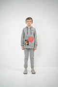 Kids Grey Visual Art Hoodie