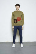 Visual Art Through Perspective Jumper Khaki