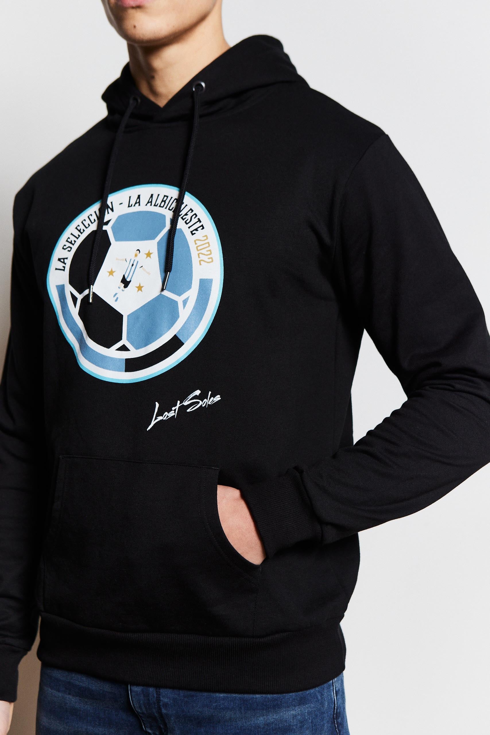 Kids Black Messi Hoody