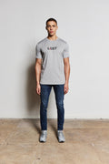 Grey Lost Logo Luxury Tshirt (Red Design)
