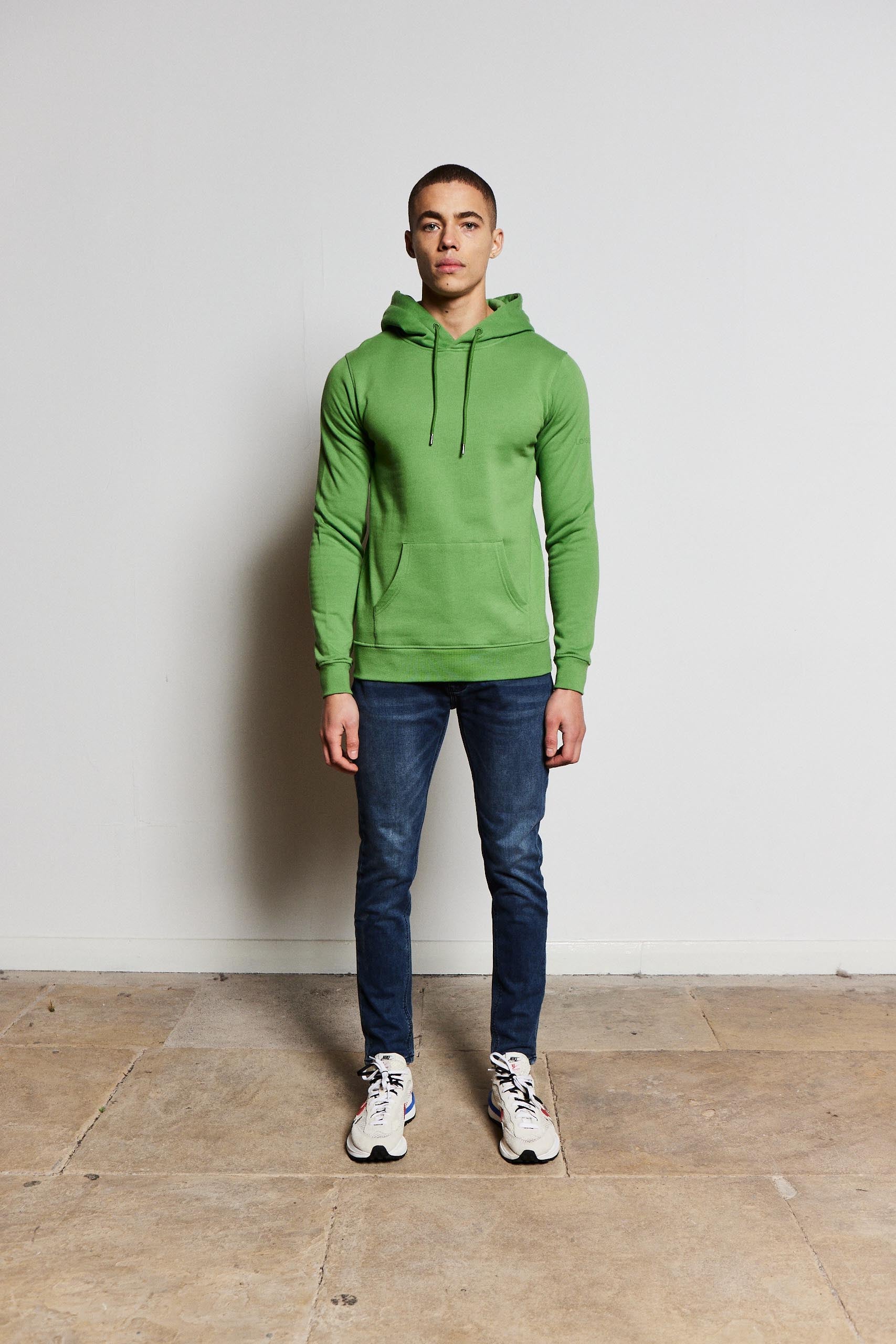 Plain Forest Green Hoody