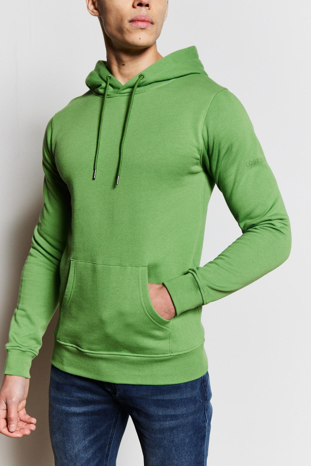 Kids Plain Forest Green Hoody