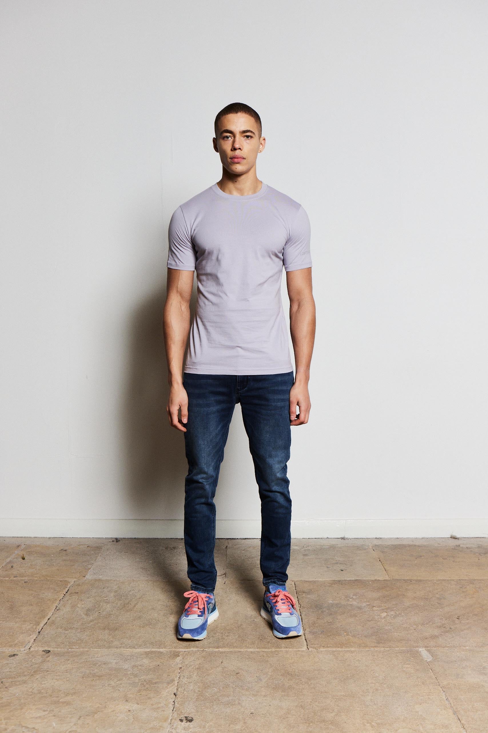 Plain Lilac Grey TShirt