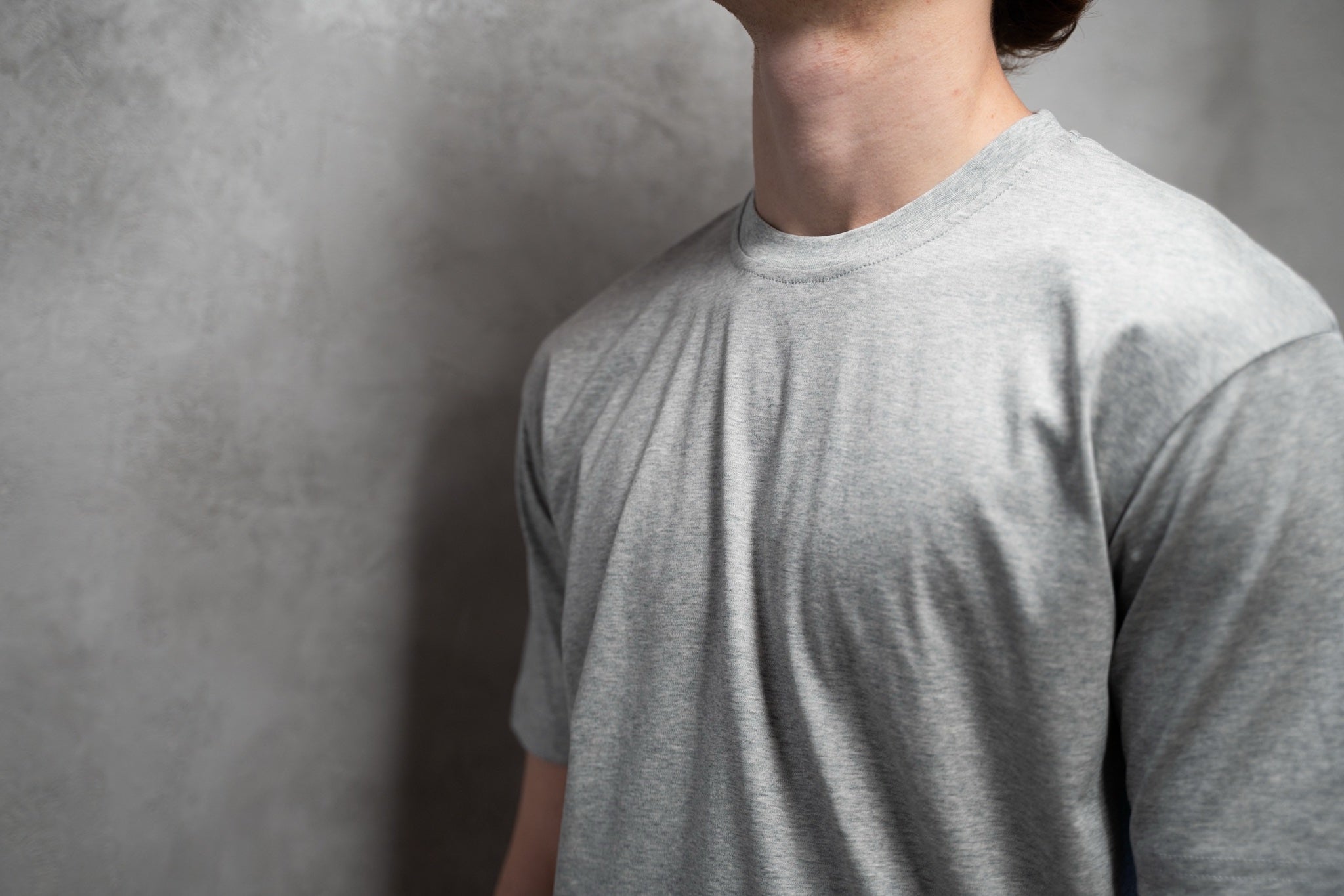 Marl grey mercerised Tee
