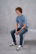 Steel Blue Mercerised 2.0 Luxury Tshirt