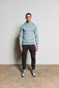 Plain Silver Blue Hoody