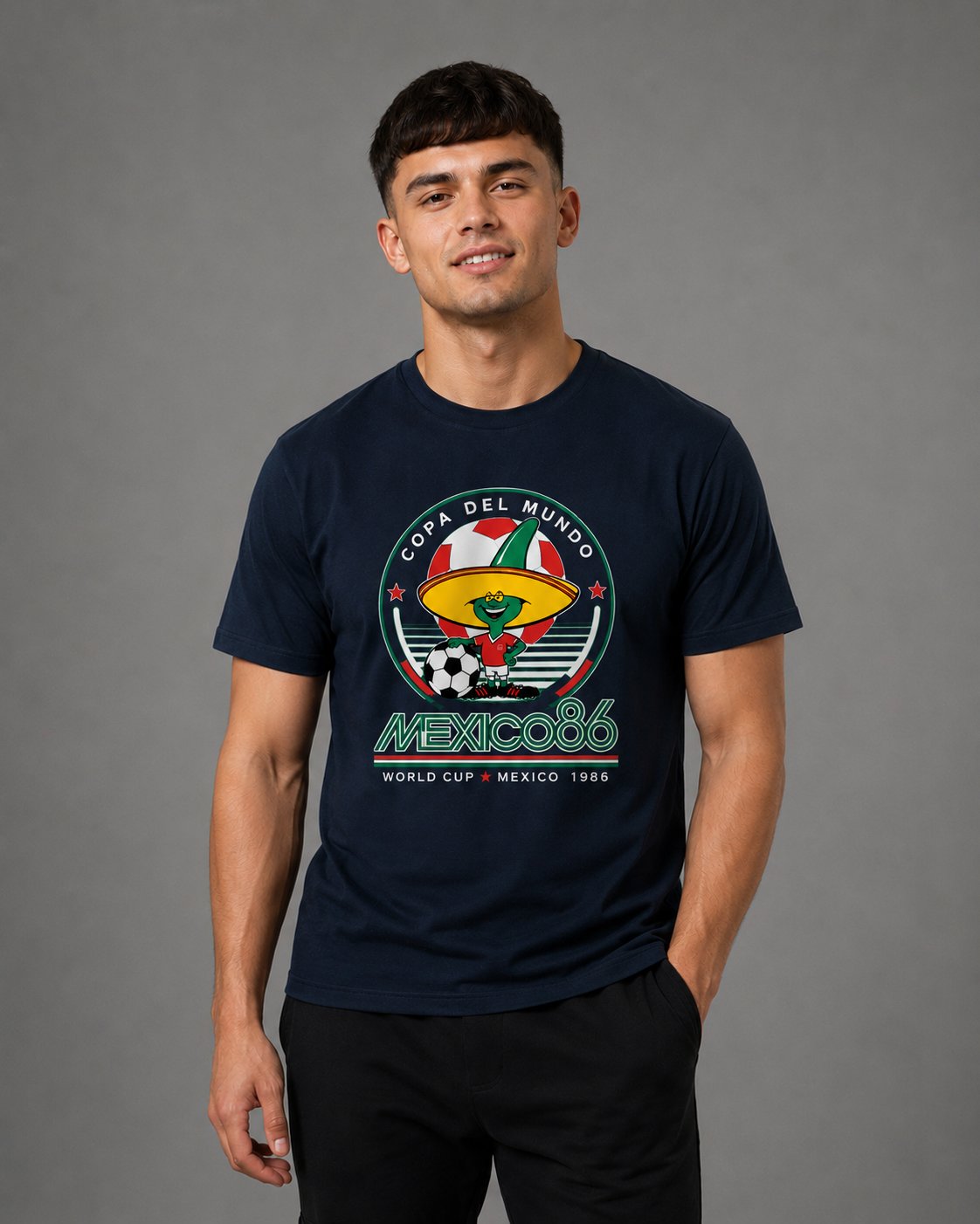 Mexico 86 navy t shirt ( navy )
