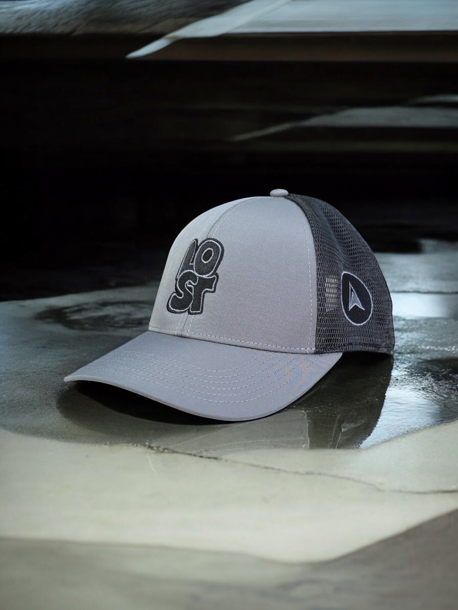 Luxury cap (grey / black ) lost cap.Lost soles X boshi headwear