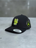Neon lost logo cap (black)
