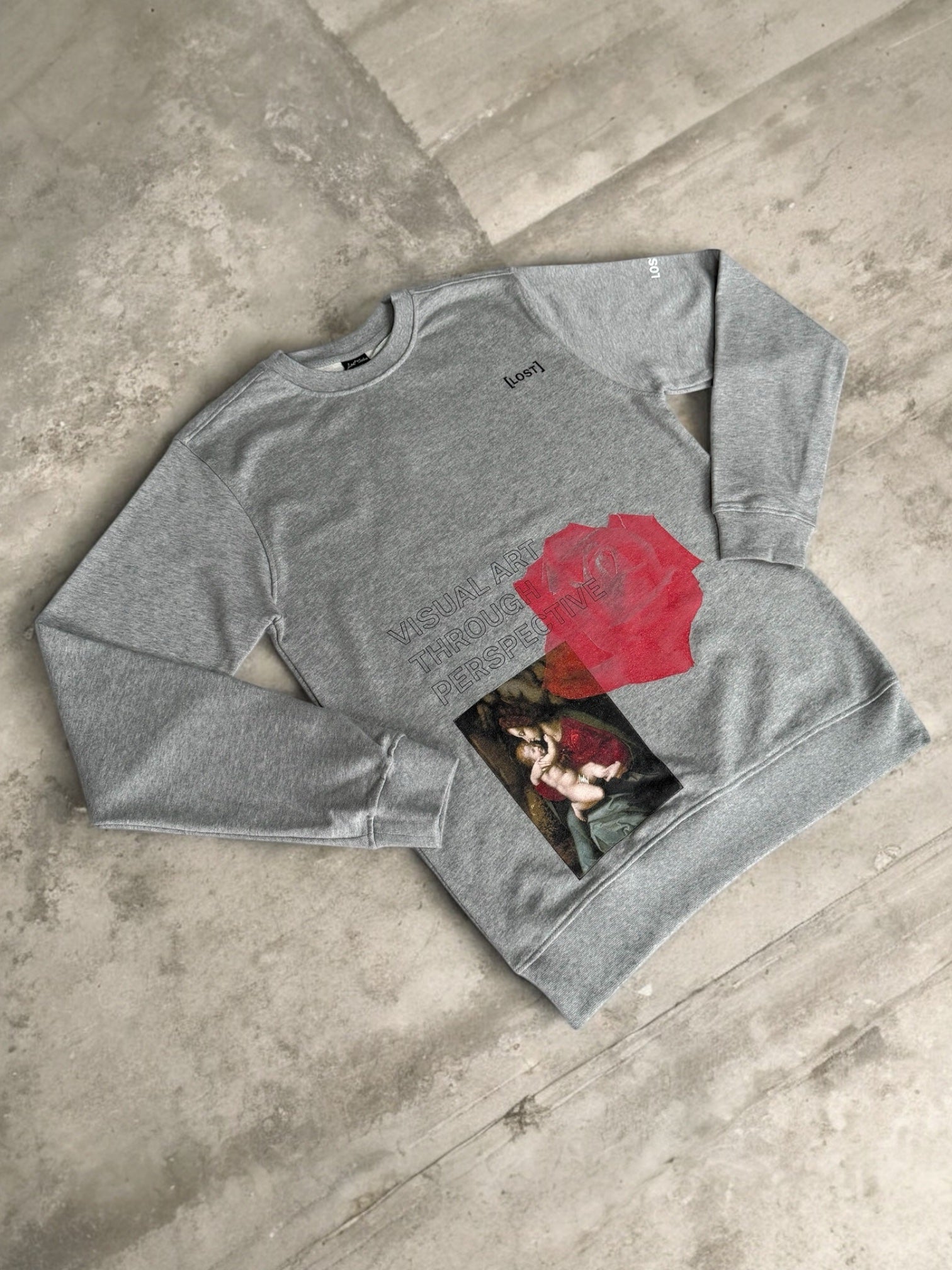 Visual art grey sweater