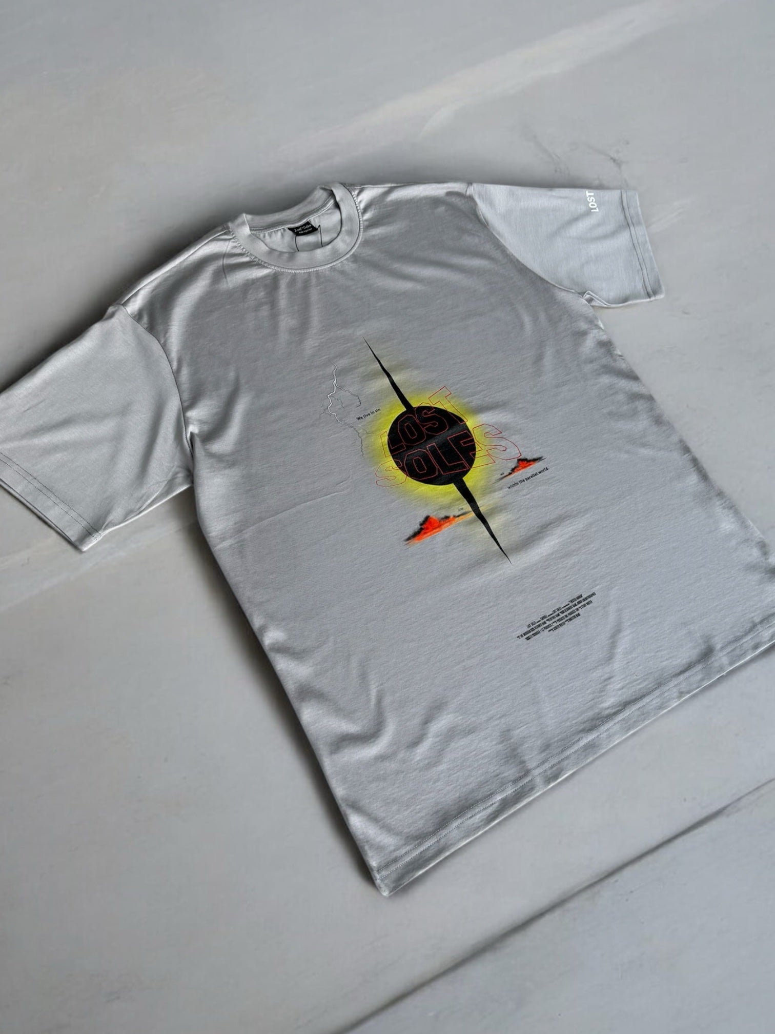 Live in sin grey (oversized) T shirt