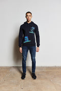 Navy Masterpiece Luxury Hoody (Blue Design)