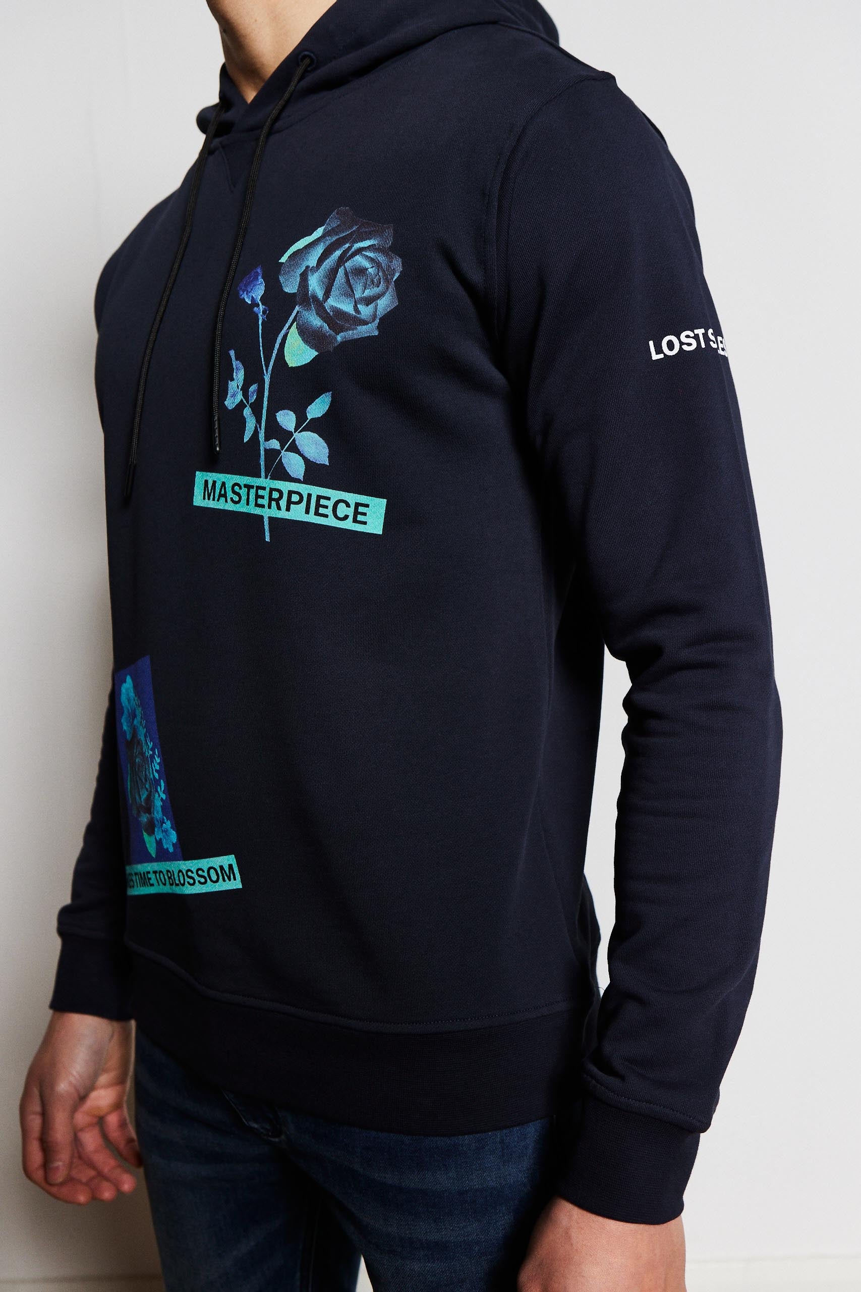 Kids Navy Masterpiece Luxury Hoody (Blue Design)