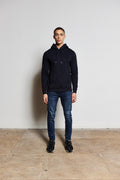 Embroidered Navy LS Hoody