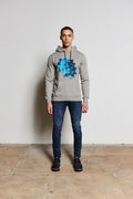 Grey Indigo Rose Luxury Hoody