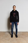 Black Rose Luxury Hoody (Red Design)