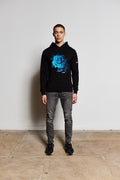 Black Indigo Rose Luxury Hoody