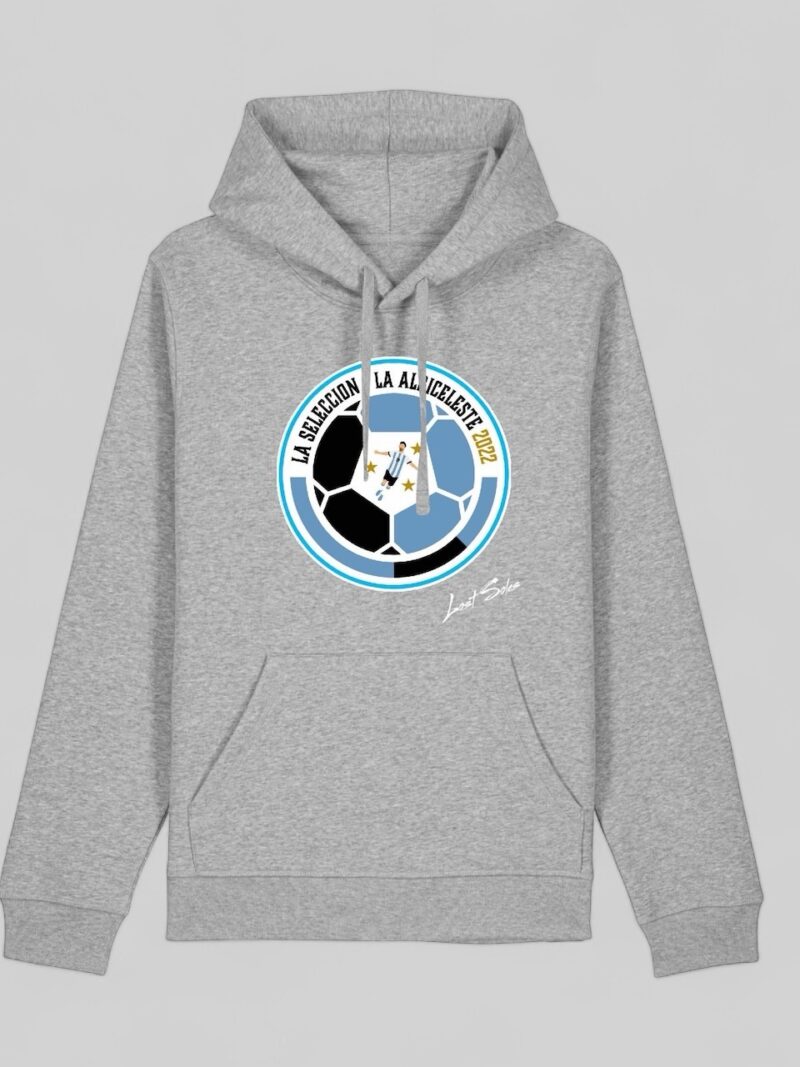 Grey Messi Hoody Mens (Black Label)